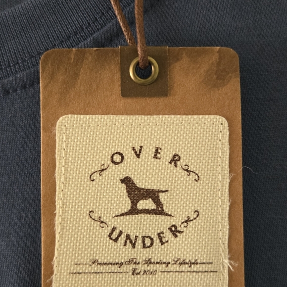 Over Under Men's LS Tee, Navy, NWT, Medium - Picture 3 of 9
